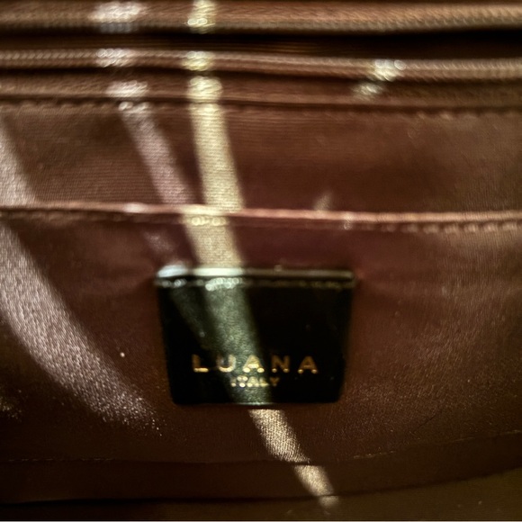 Luana Italy Ebony Paley Satchel NWT - Picture 5 of 11